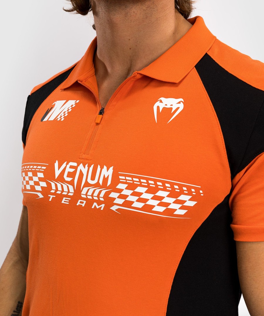 venum motorsport katoenen polo - mandarijn