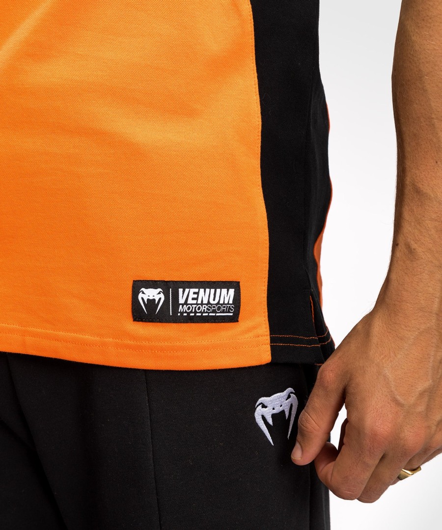 venum motorsport katoenen polo - mandarijn