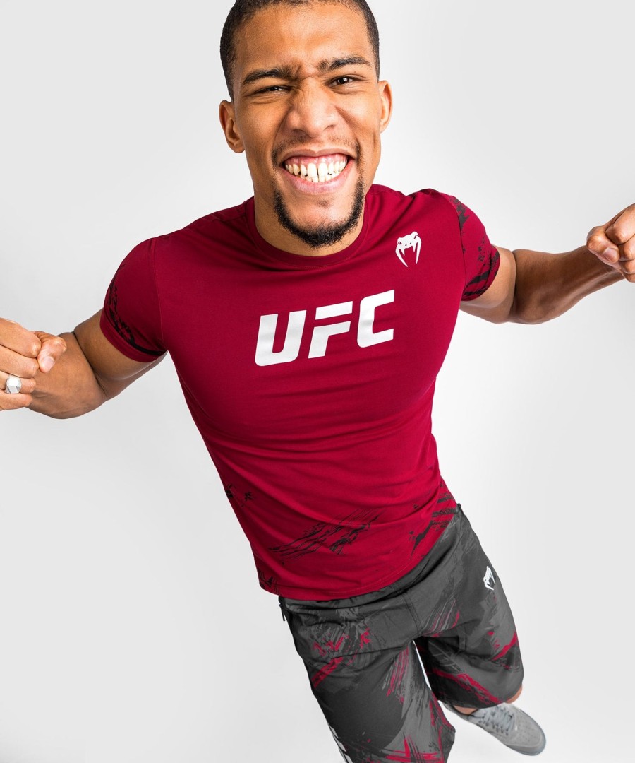 ufc venum authentic fight week heren 2.0 t-shirt met korte mouwen - rood