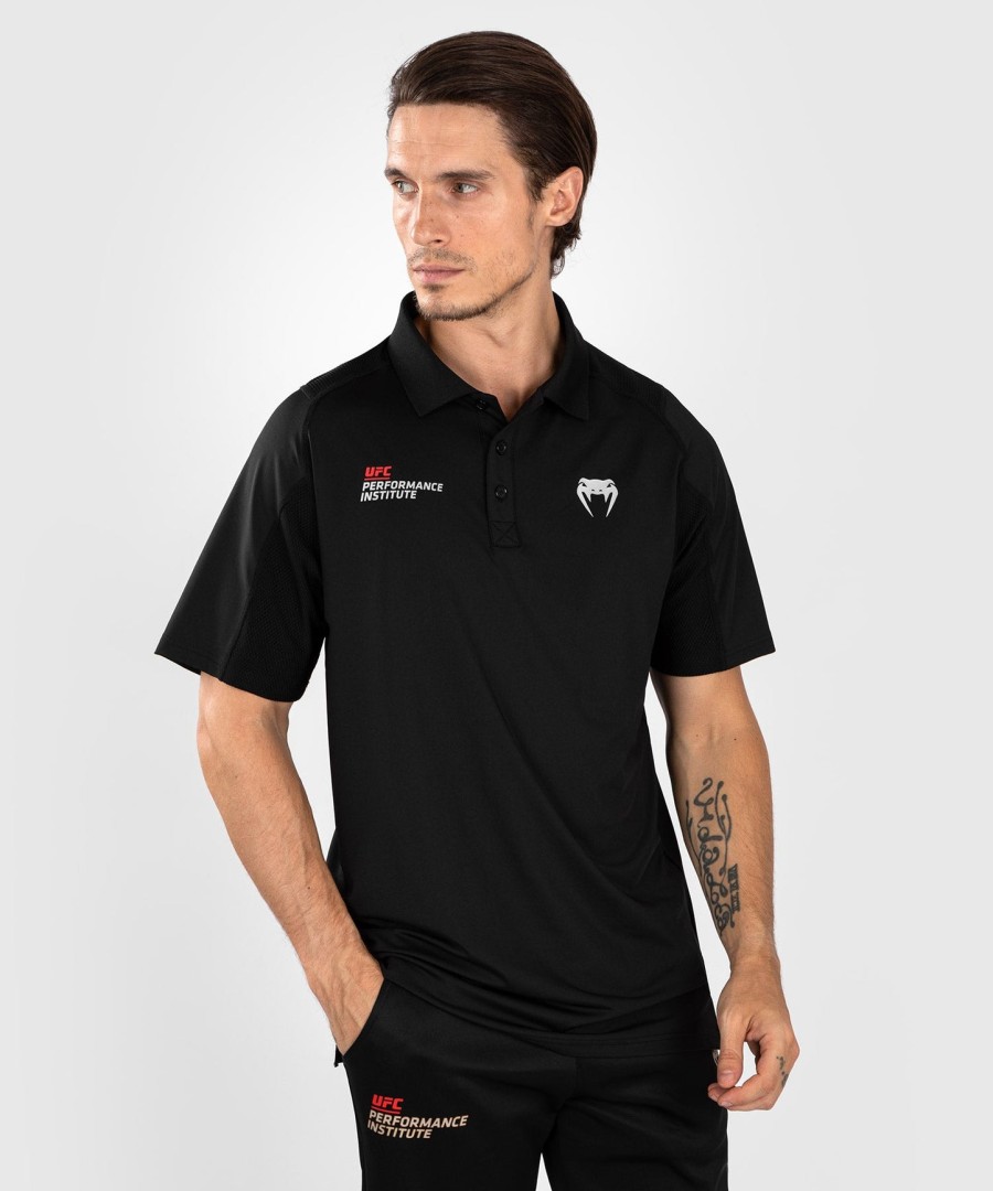 ufc venum performance institute 2.0 herenpoloshirt - zwartrood