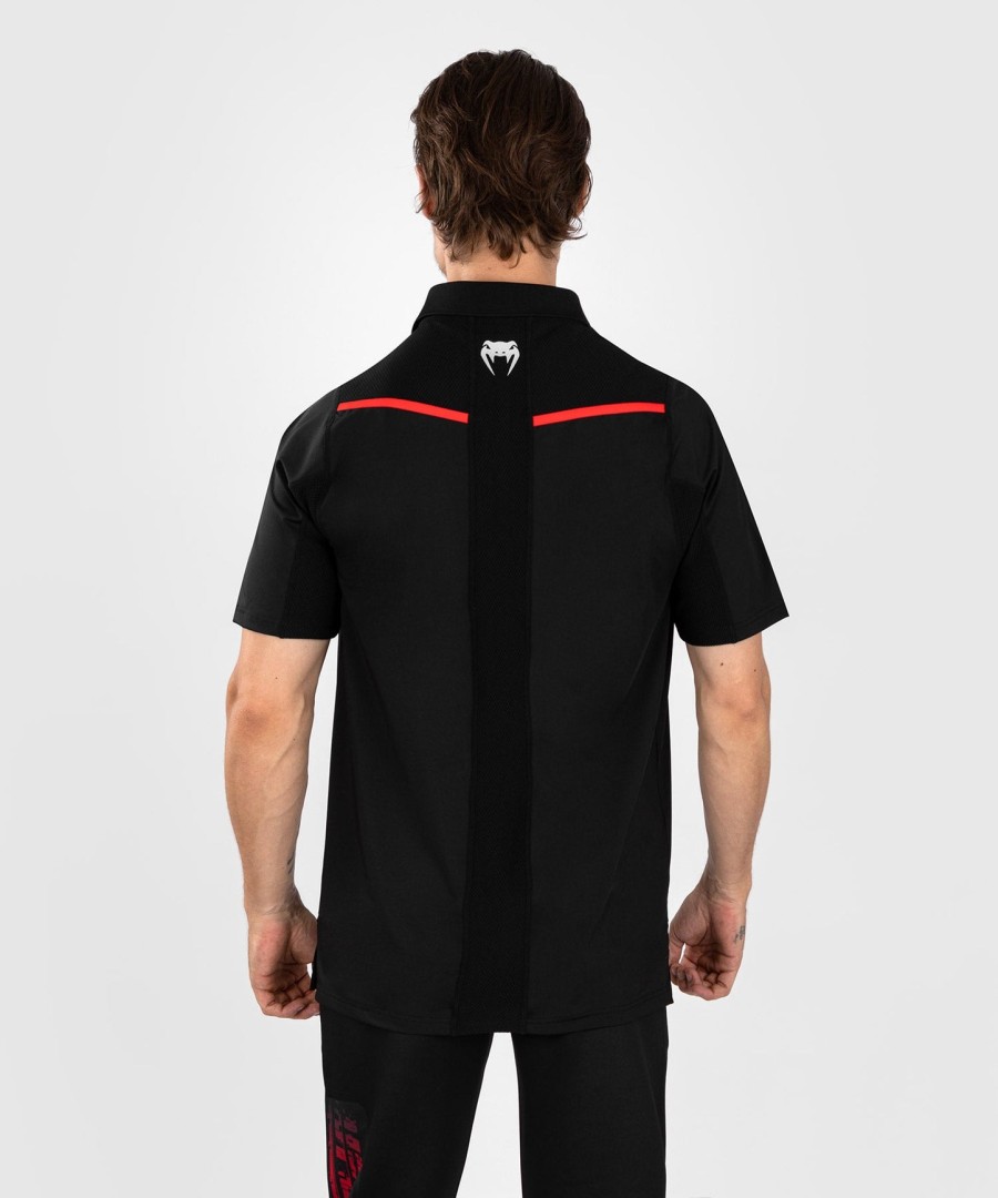 ufc venum performance institute 2.0 herenpoloshirt - zwartrood