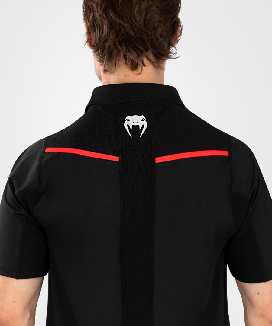 ufc venum performance institute 2.0 herenpoloshirt - zwartrood