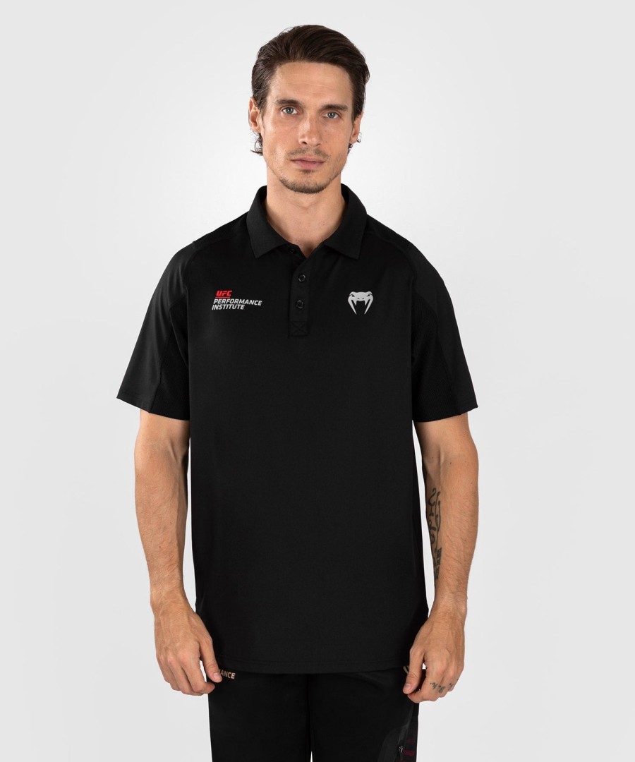 ufc venum performance institute 2.0 herenpoloshirt - zwartrood