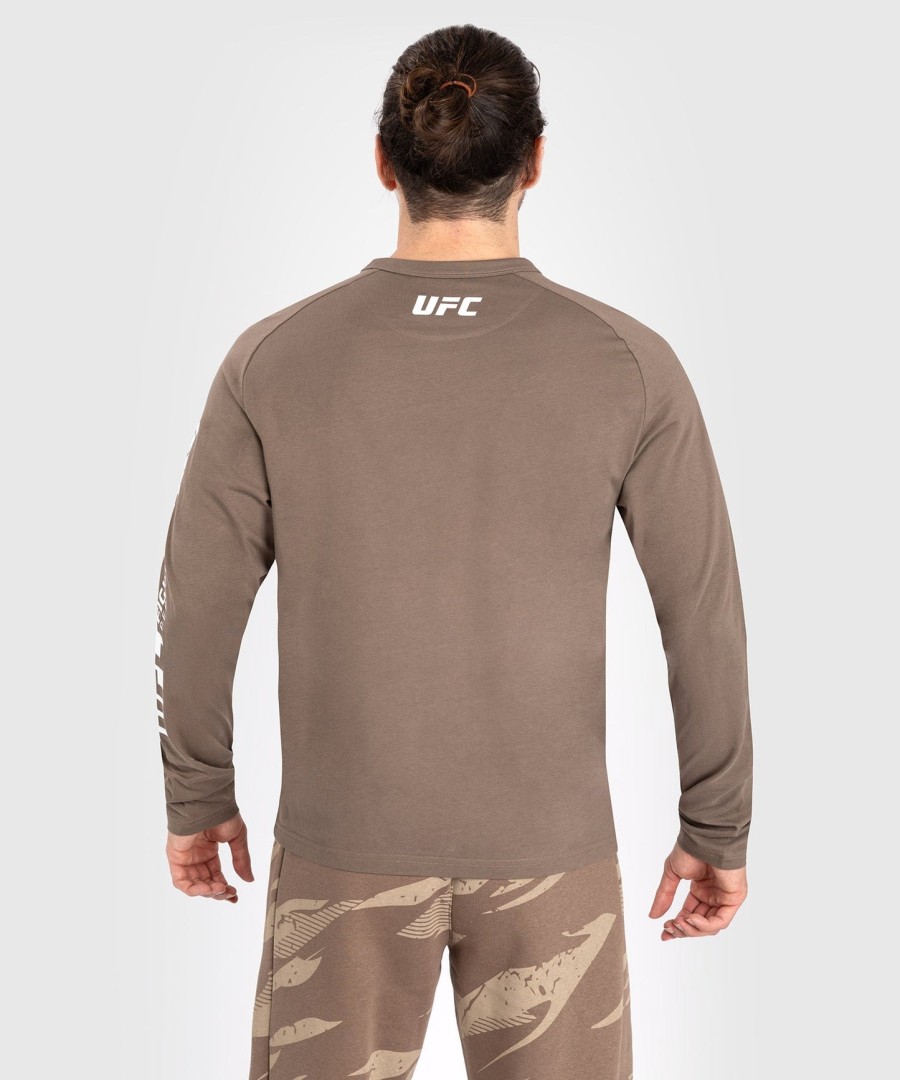 ufc adrenaline by venum fight week heren t-shirt met lange mouwen - brons