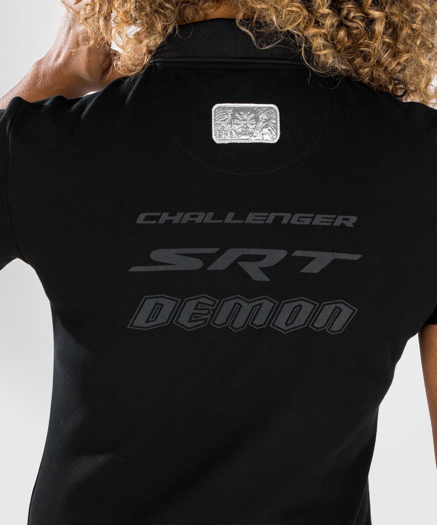 venum x dodge demon 170 damespoloshirt - zwart