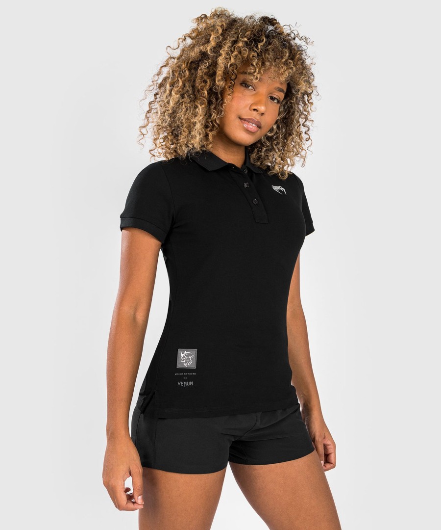 venum x dodge demon 170 damespoloshirt - zwart