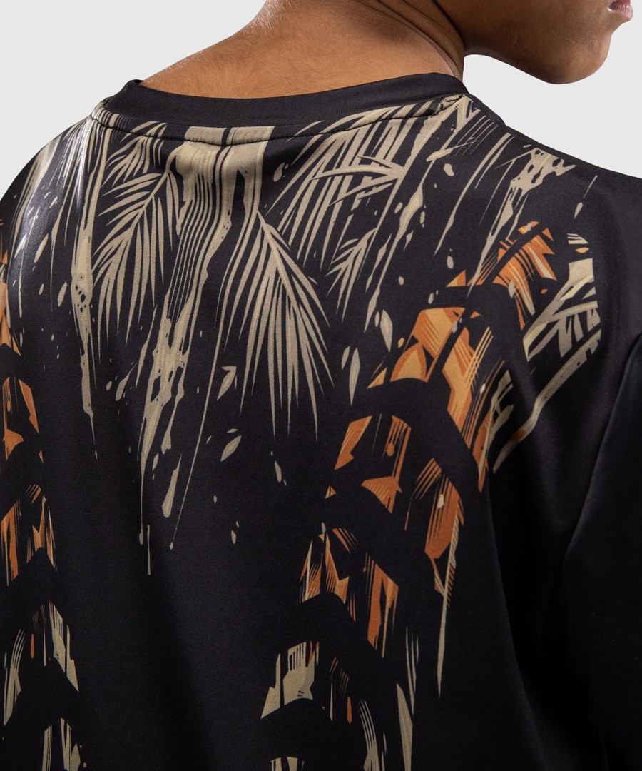 venum tiger dry tech t-shirt voor kinderen - zwartneonoranje