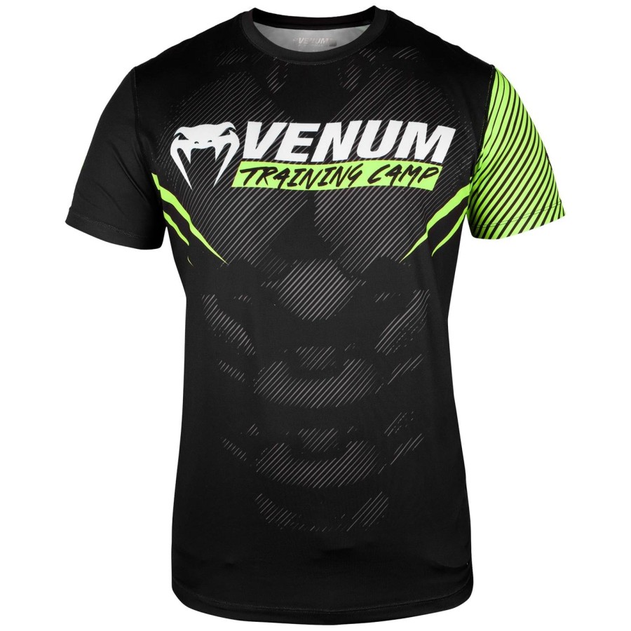 venum training camp 2.0 dry tech t-shirt - zwartneogeel - exclusief