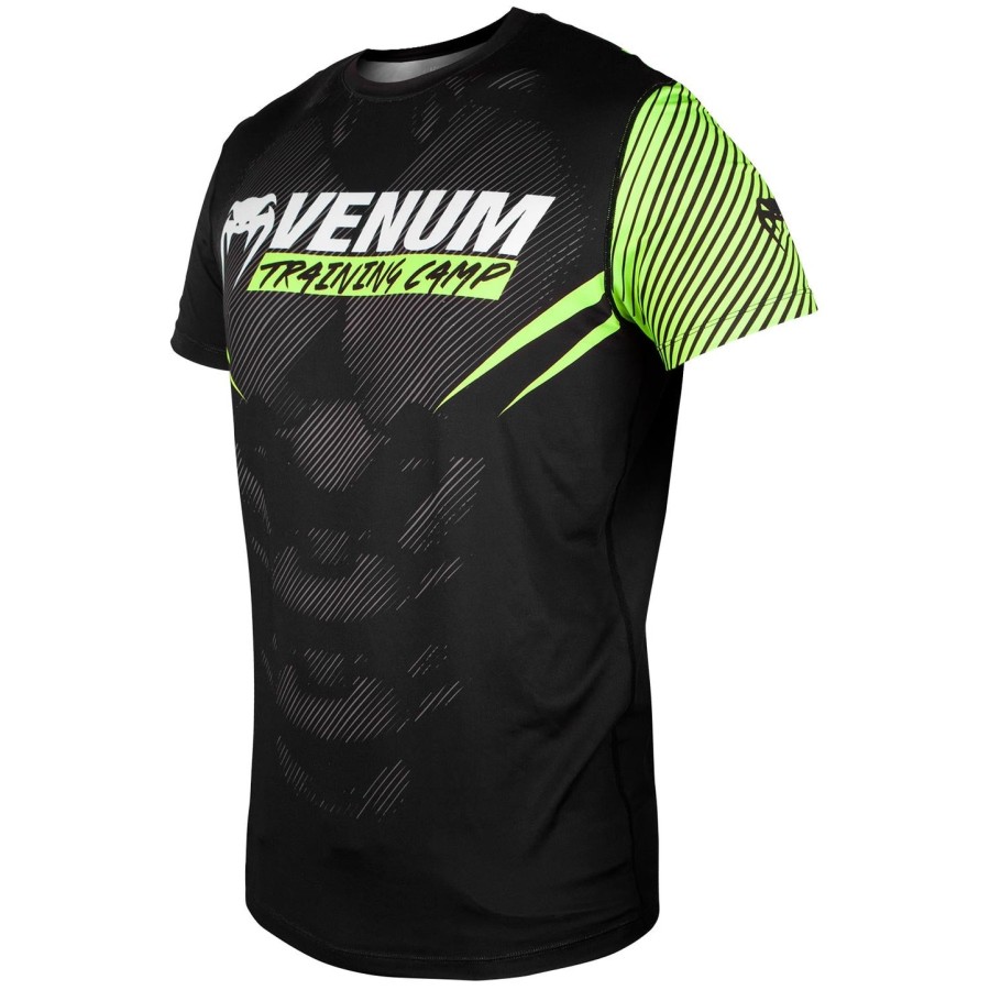 venum training camp 2.0 dry tech t-shirt - zwartneogeel - exclusief
