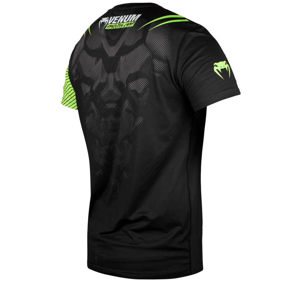 venum training camp 2.0 dry tech t-shirt - zwartneogeel - exclusief