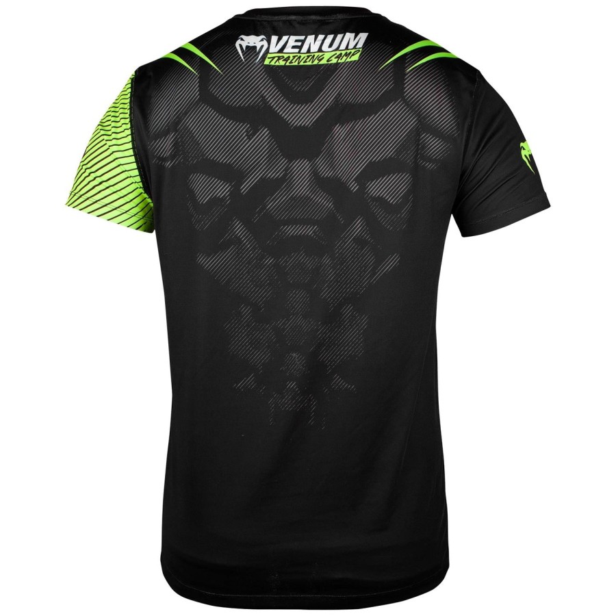 venum training camp 2.0 dry tech t-shirt - zwartneogeel - exclusief