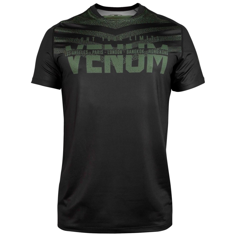 venum signature dry tech t-shirt - zwartkhaki - exclusief