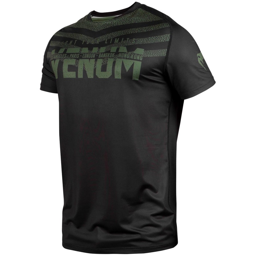 venum signature dry tech t-shirt - zwartkhaki - exclusief