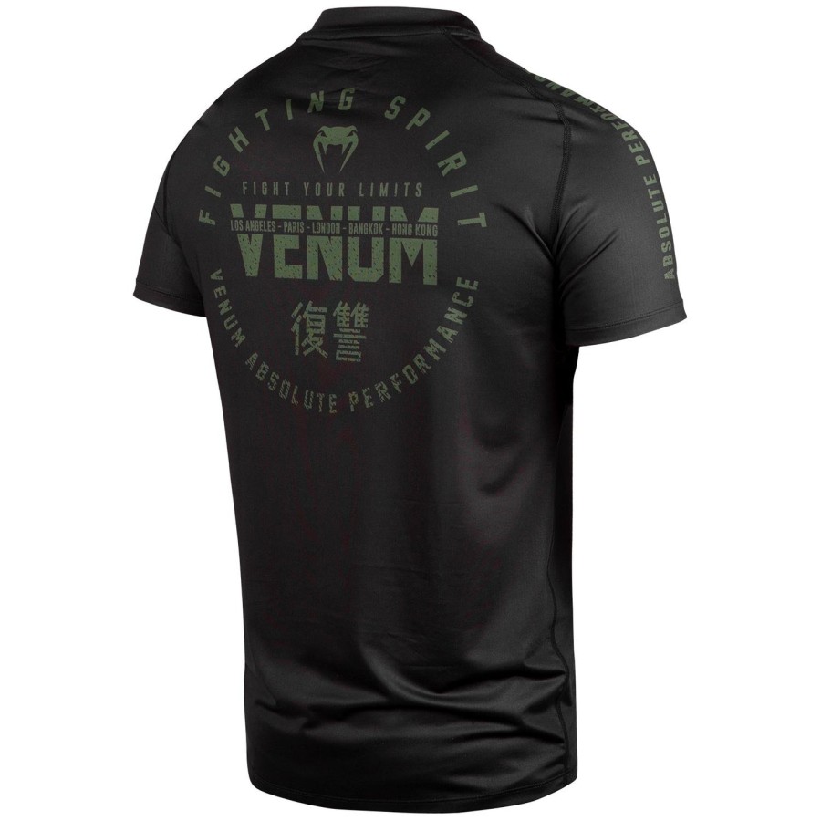 venum signature dry tech t-shirt - zwartkhaki - exclusief