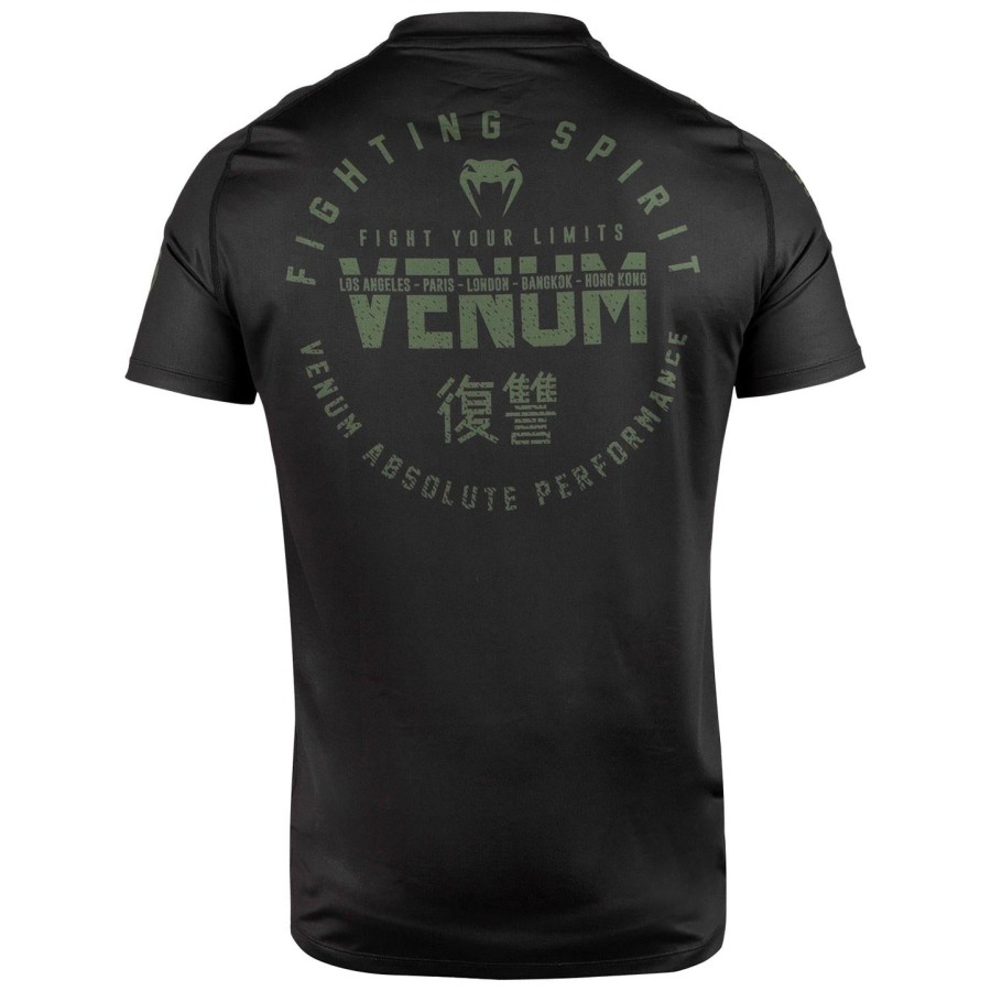 venum signature dry tech t-shirt - zwartkhaki - exclusief