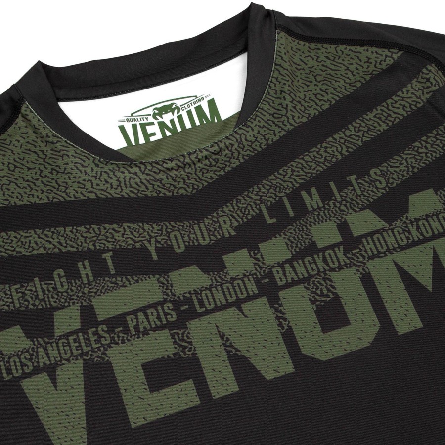 venum signature dry tech t-shirt - zwartkhaki - exclusief