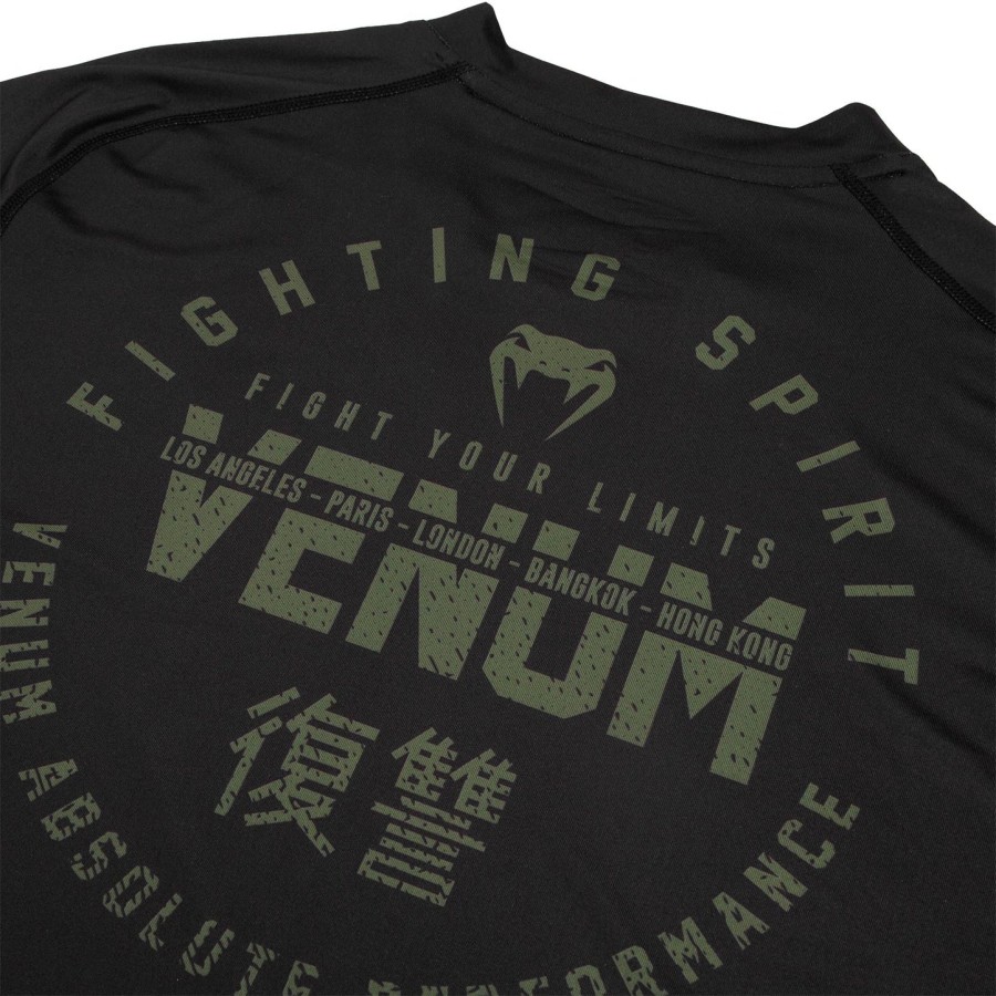 venum signature dry tech t-shirt - zwartkhaki - exclusief
