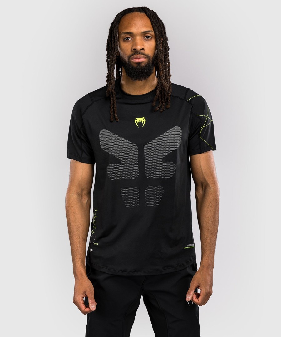 venum training camp 4.0 dry tech t-shirt - zwartneon groen