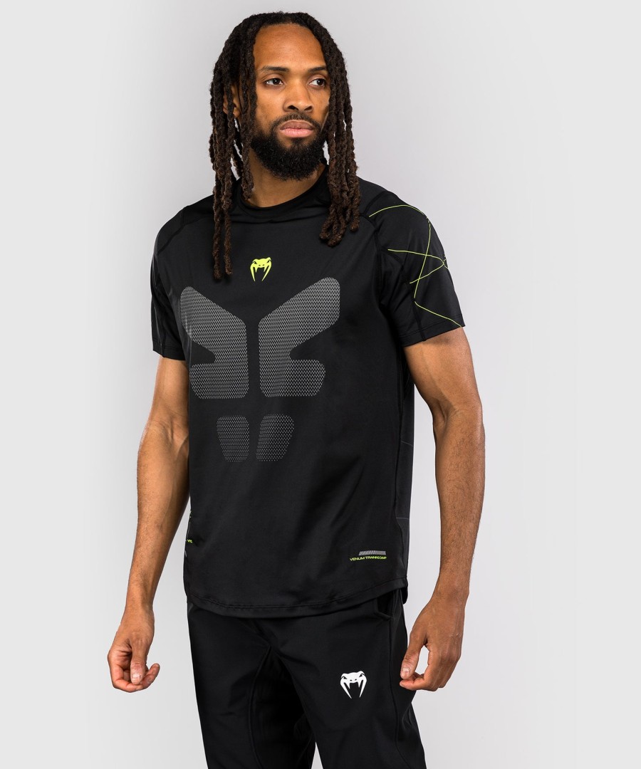 venum training camp 4.0 dry tech t-shirt - zwartneon groen