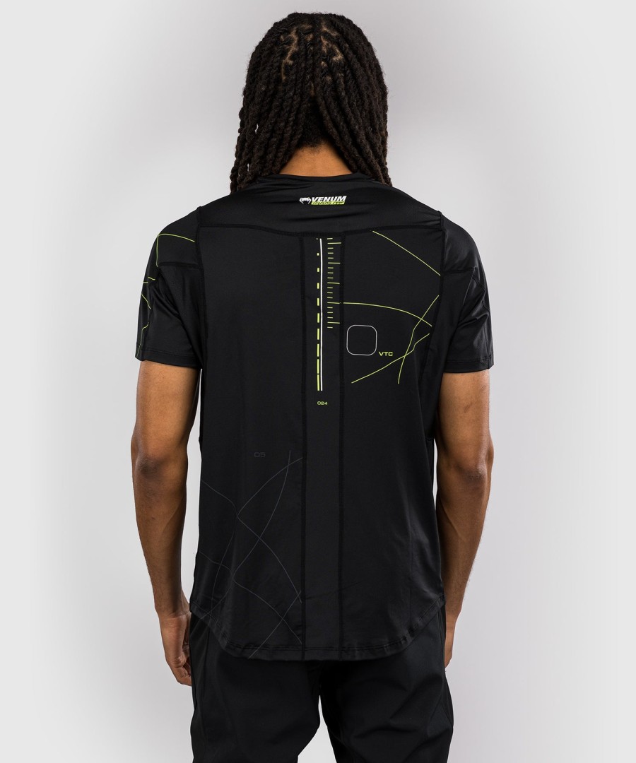 venum training camp 4.0 dry tech t-shirt - zwartneon groen