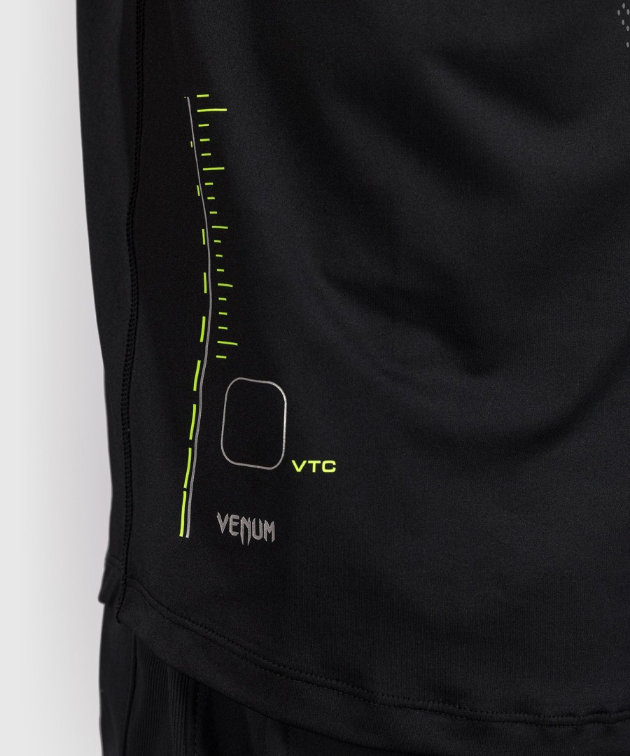 venum training camp 4.0 dry tech t-shirt - zwartneon groen