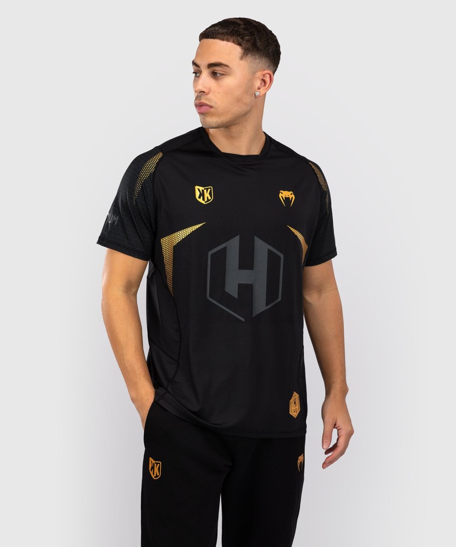fk x venum hexagone mma t-shirt - zwartgoud