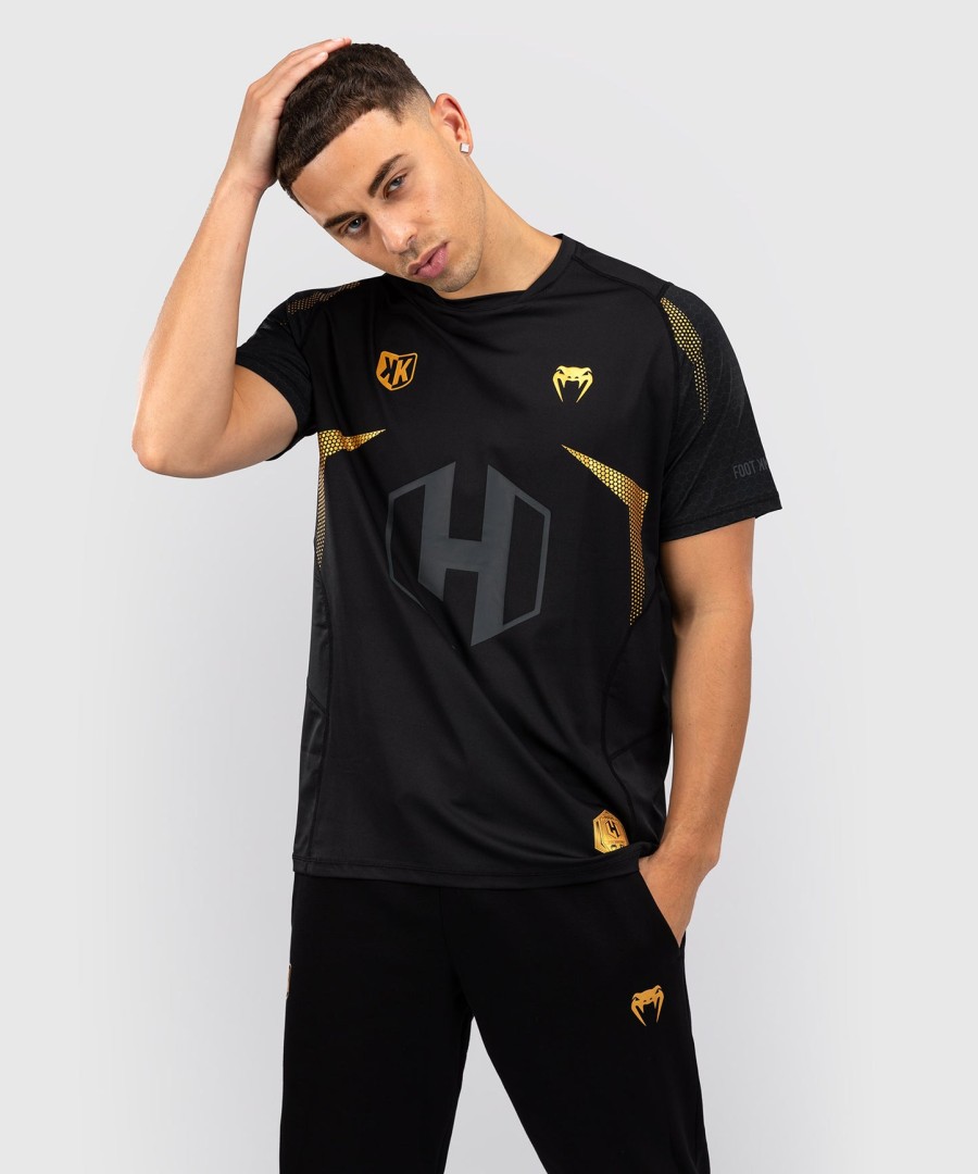 fk x venum hexagone mma t-shirt - zwartgoud