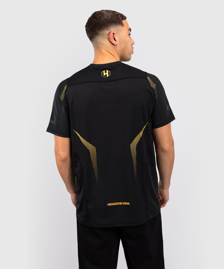fk x venum hexagone mma t-shirt - zwartgoud