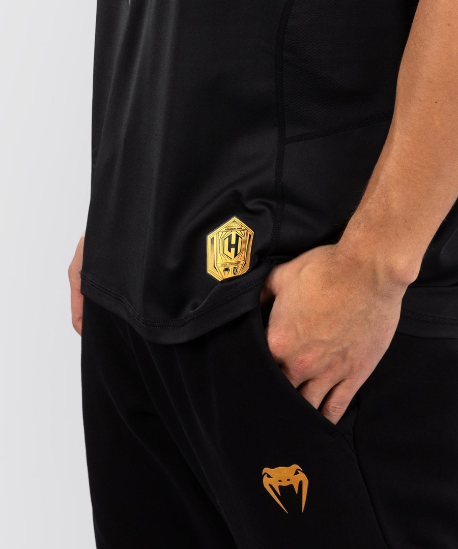 fk x venum hexagone mma t-shirt - zwartgoud