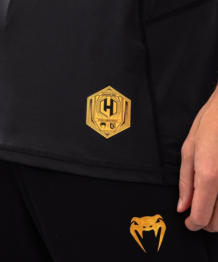 foot korner x venum hexagon mma t-shirt - zwartzilver