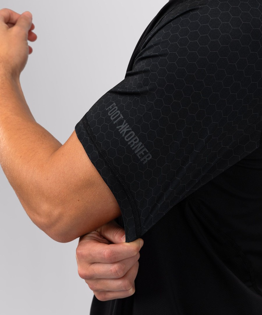 foot korner x venum hexagon mma t-shirt - zwartzilver
