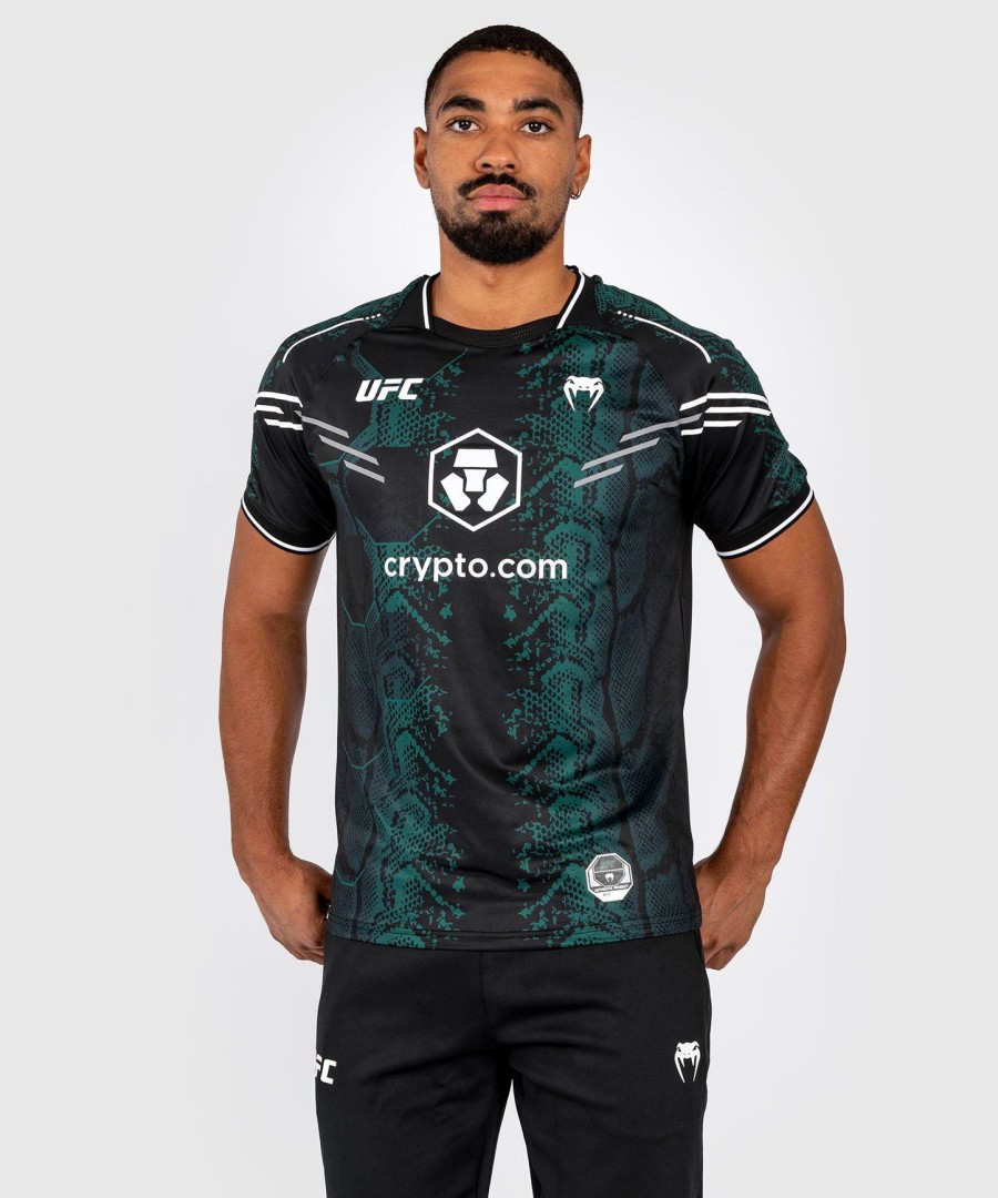 ufc adrenaline by venum authentic fight night heren jersey - emerald edition - groenzwart