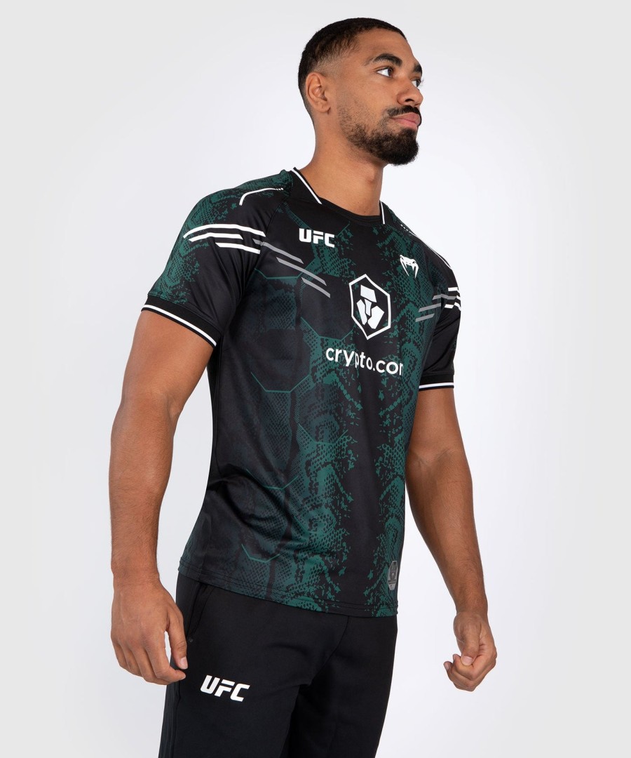 ufc adrenaline by venum authentic fight night heren jersey - emerald edition - groenzwart