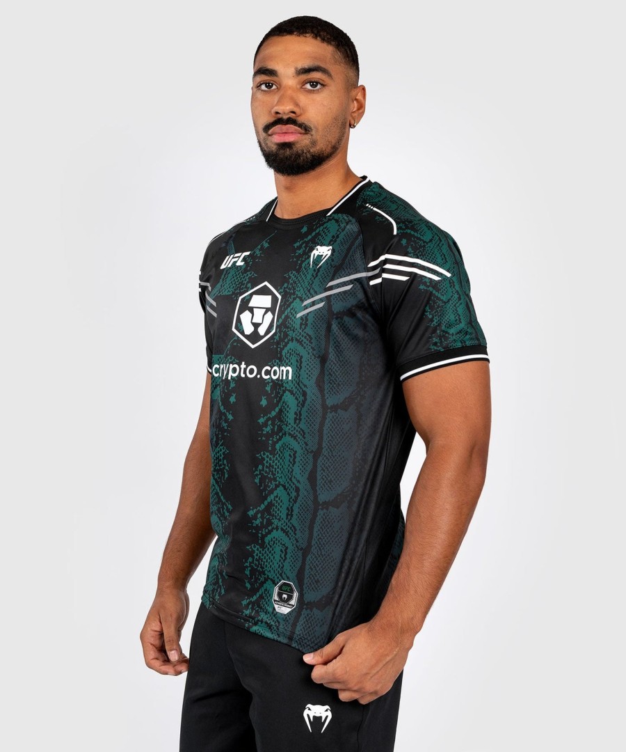 ufc adrenaline by venum authentic fight night heren jersey - emerald edition - groenzwart