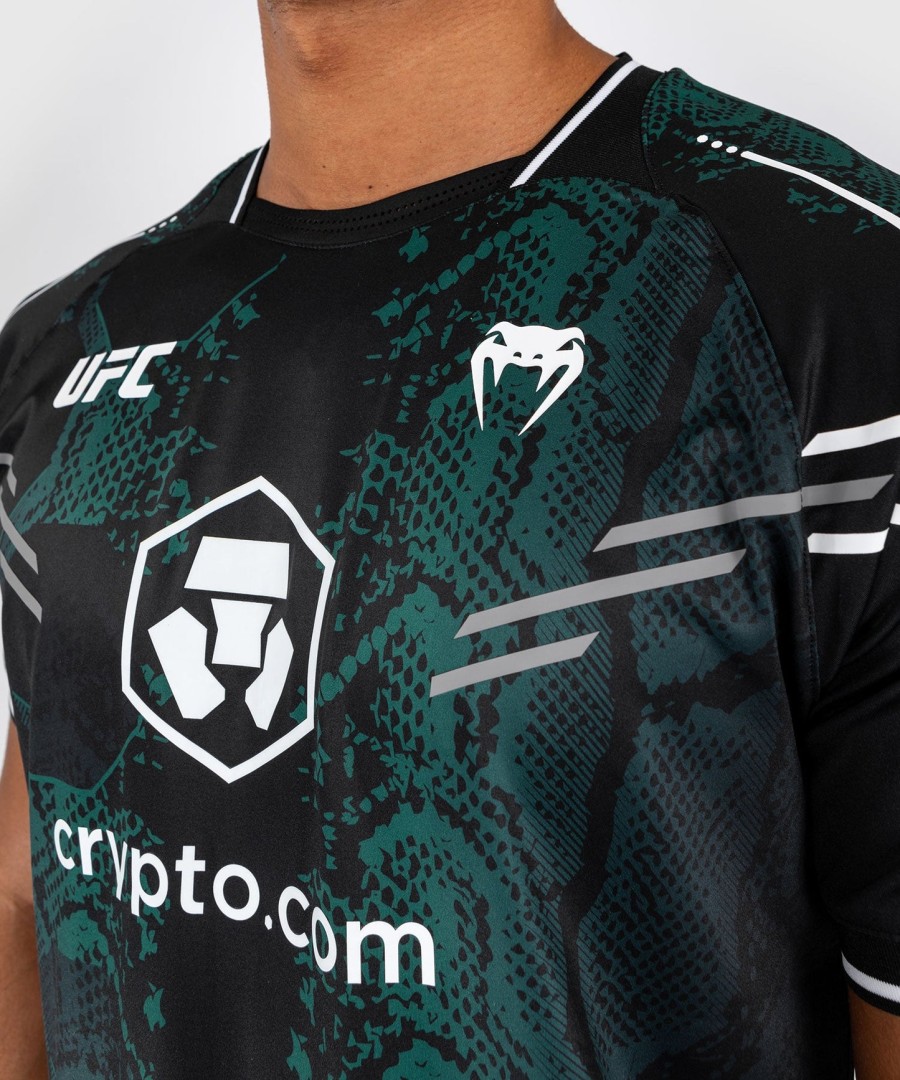 ufc adrenaline by venum authentic fight night heren jersey - emerald edition - groenzwart