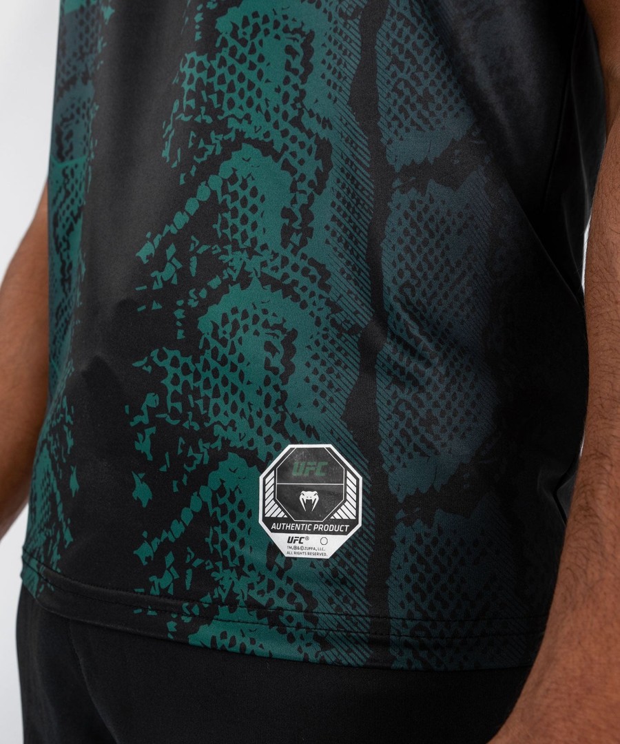 ufc adrenaline by venum authentic fight night heren jersey - emerald edition - groenzwart