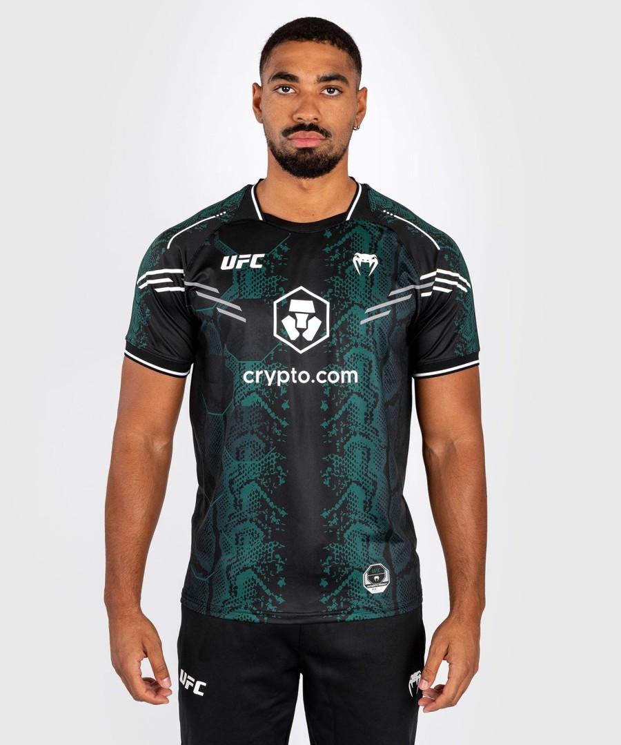 ufc adrenaline by venum authentic fight night heren jersey - emerald edition - groenzwart