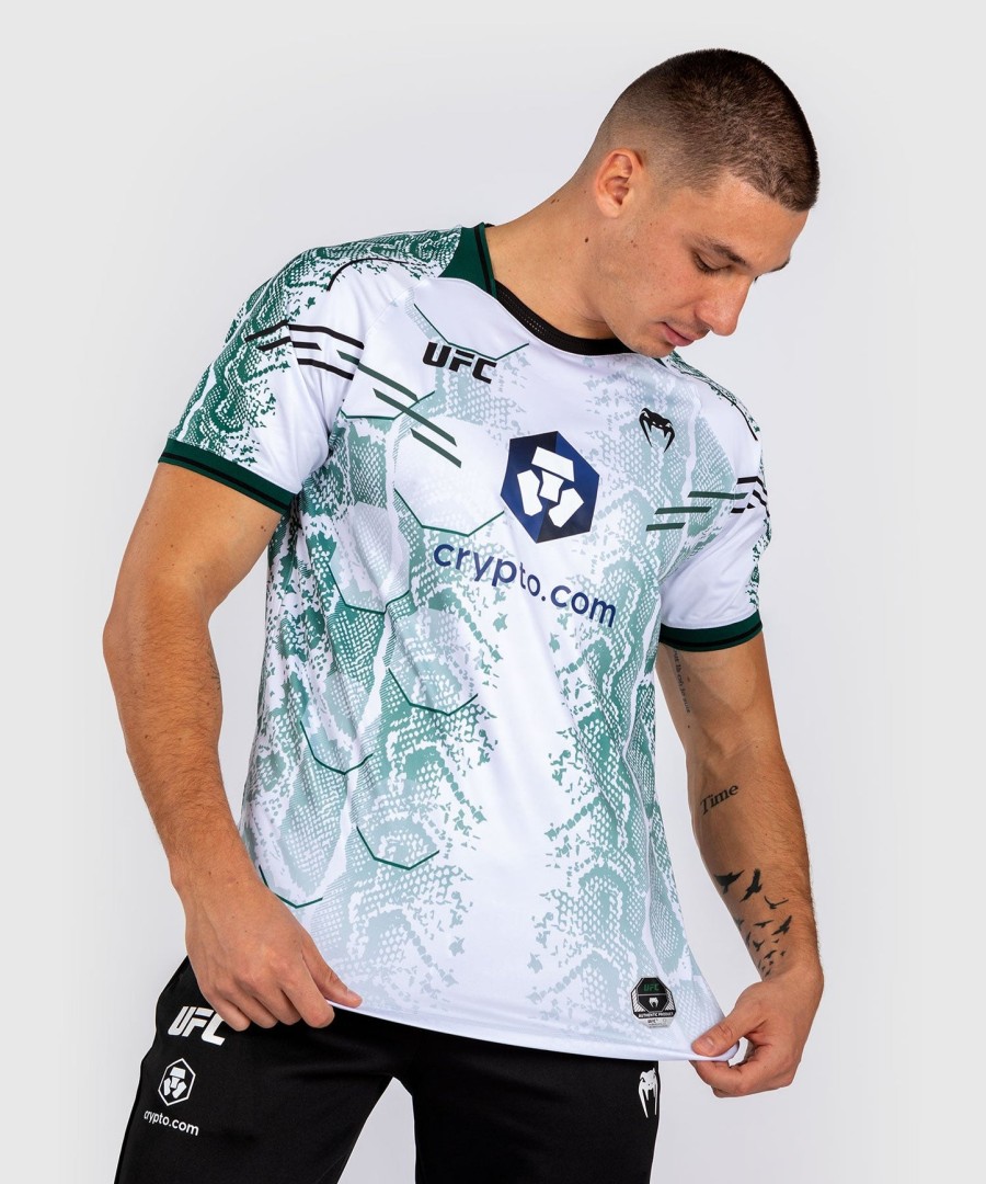 ufc adrenaline by venum authentic fight night heren jersey - emerald edition - witgroen