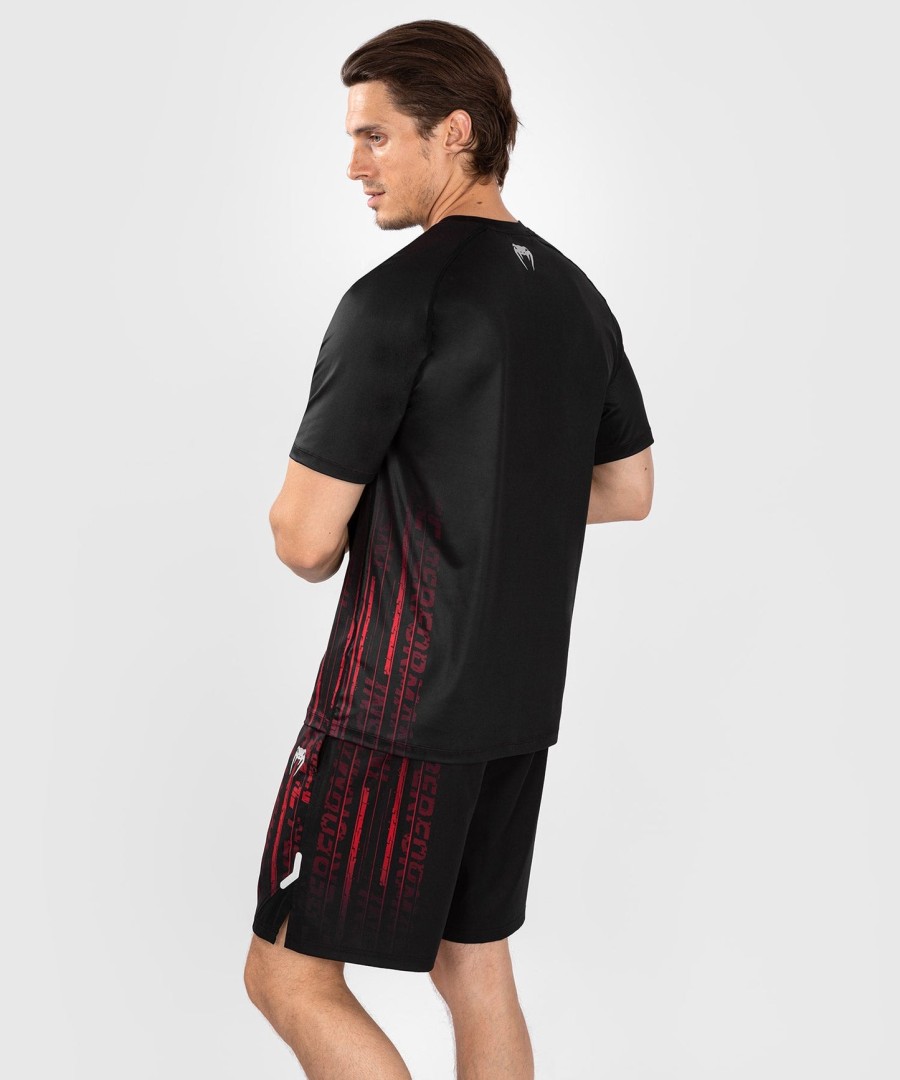 ufc venum performance institute 2.0 dry-tech shirt voor heren - zwartrood