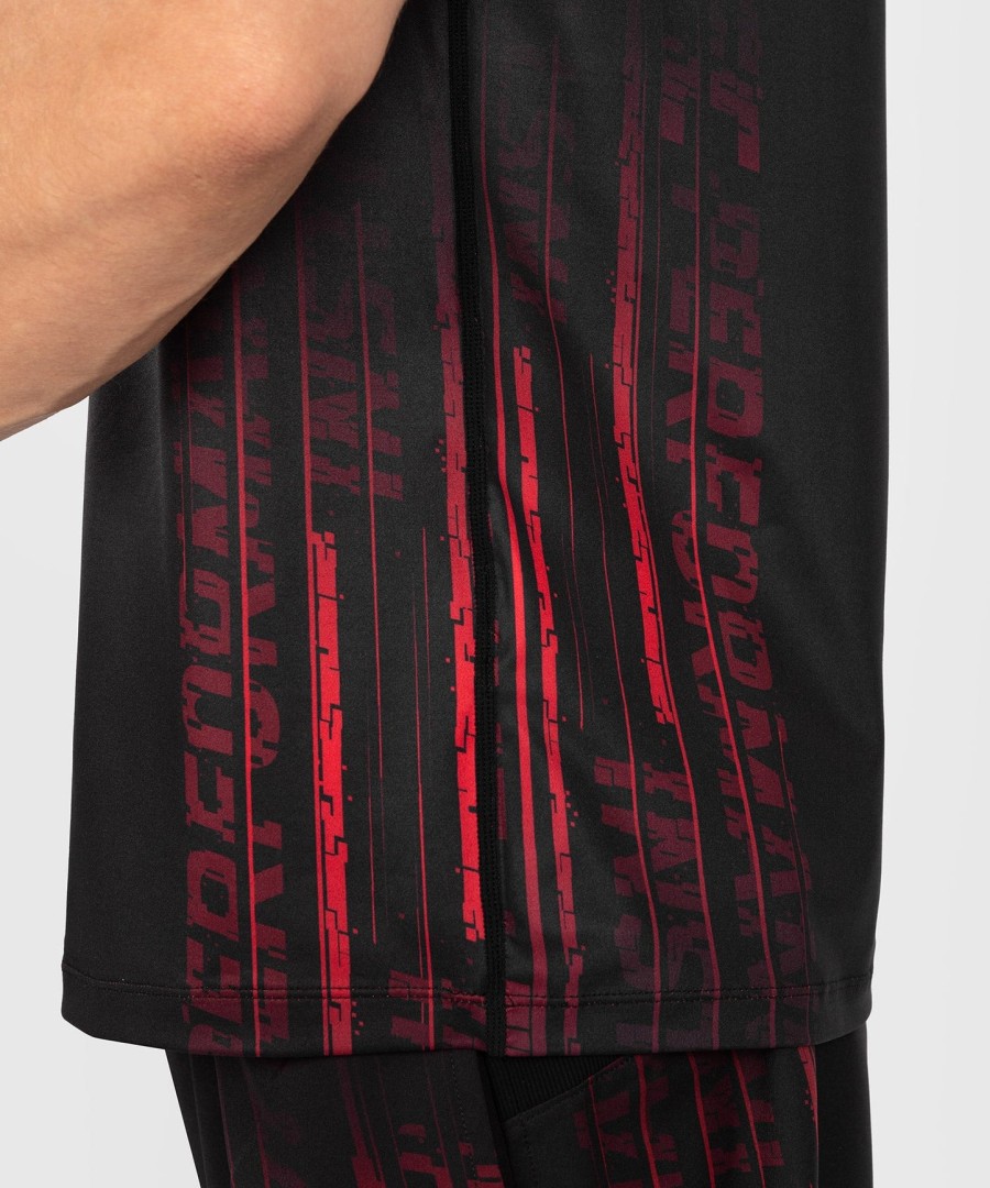 ufc venum performance institute 2.0 dry-tech shirt voor heren - zwartrood