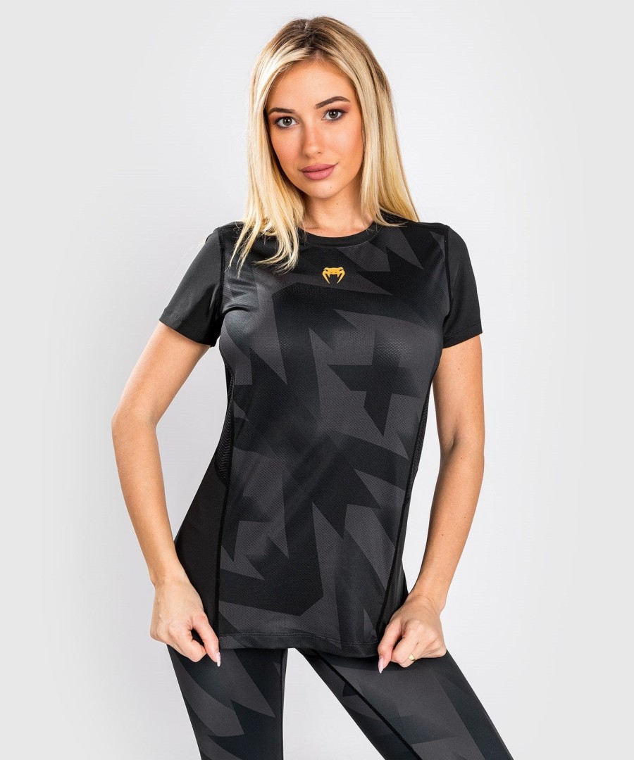 venum razor dry tech t-shirt - voor dames - zwartgoud