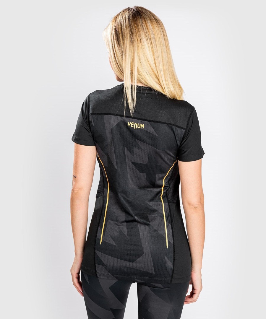 venum razor dry tech t-shirt - voor dames - zwartgoud