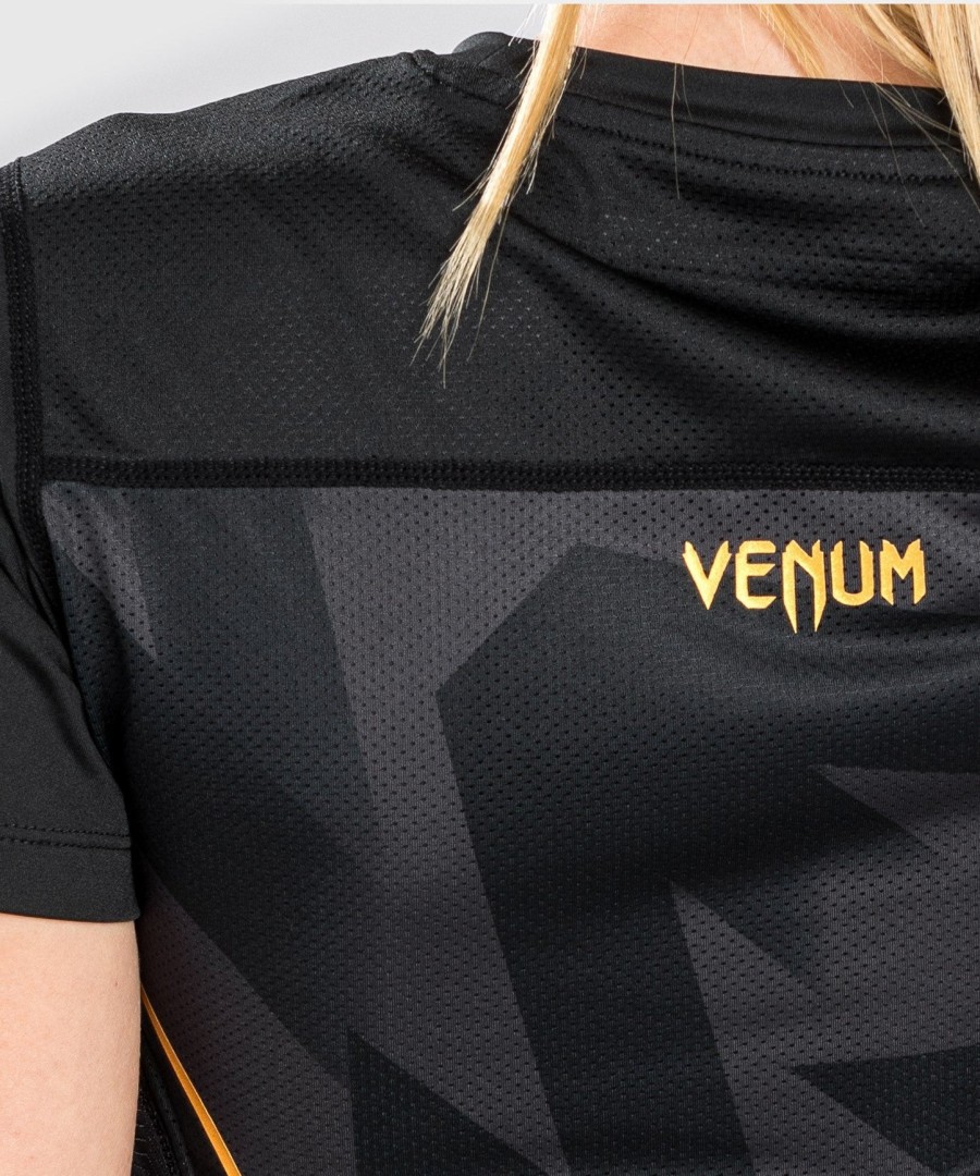 venum razor dry tech t-shirt - voor dames - zwartgoud