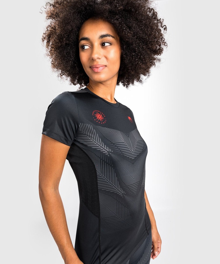 venum phantom dry tech t-shirt - voor dames - zwartrood