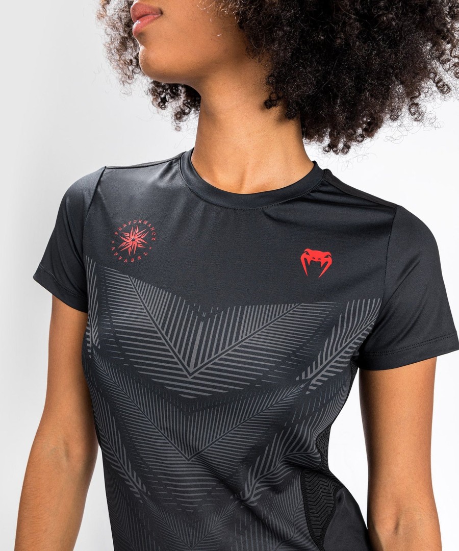 venum phantom dry tech t-shirt - voor dames - zwartrood