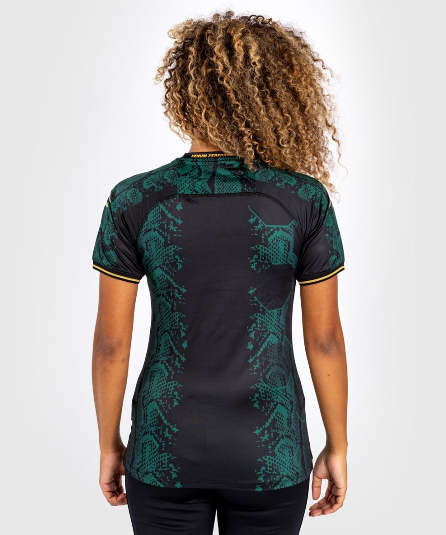 ufc adrenaline by venum authentic fight night women walkout jersey groenzwartgoud - emerald edition