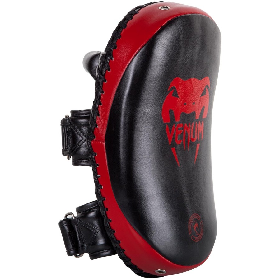 venum kick pads leer - zwartrood