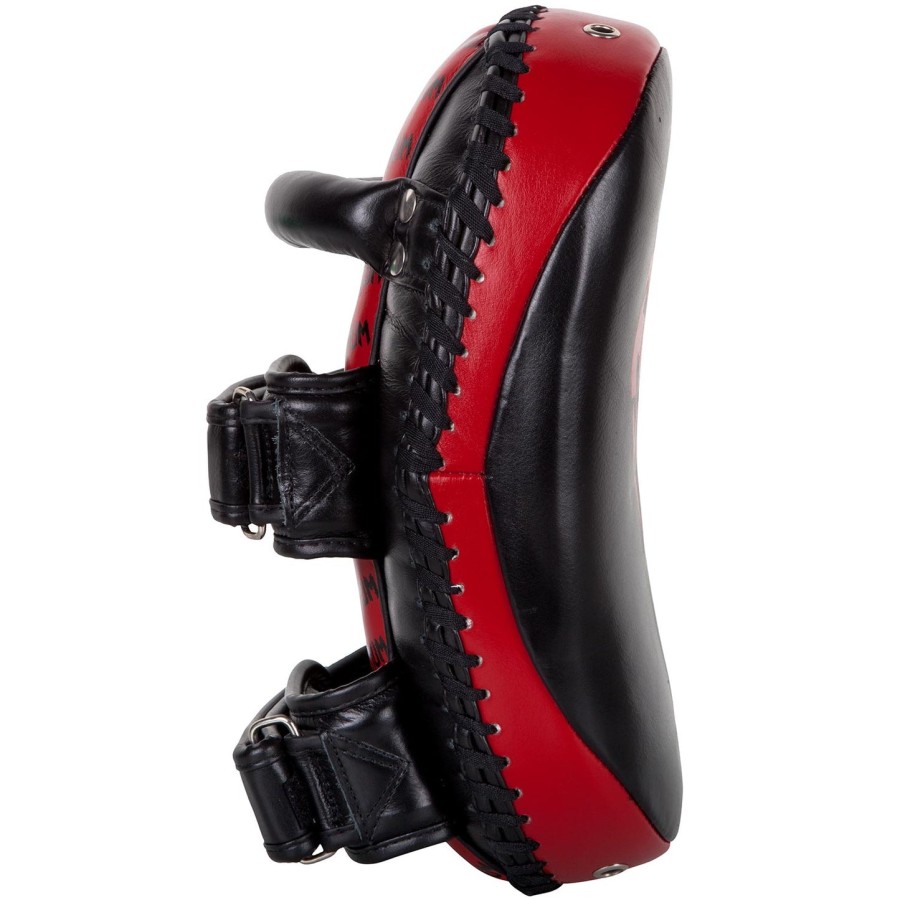 venum kick pads leer - zwartrood