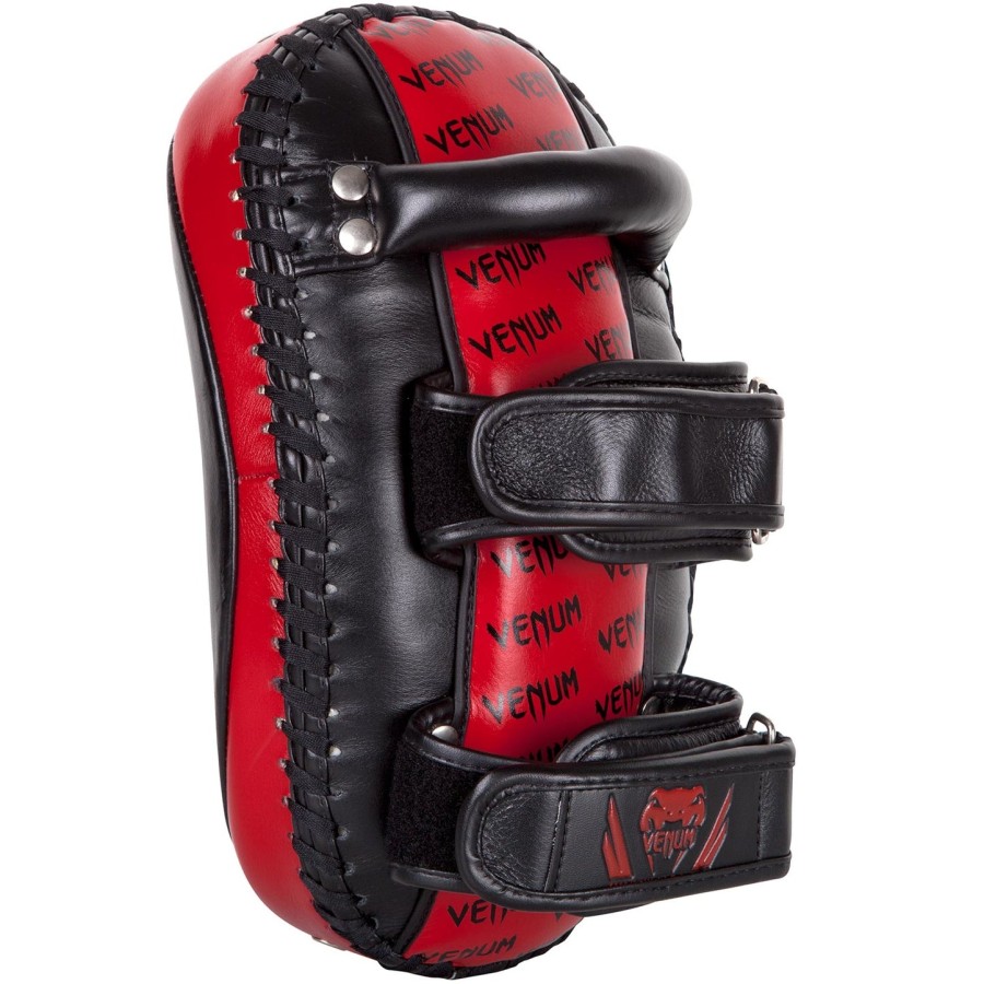 venum kick pads leer - zwartrood
