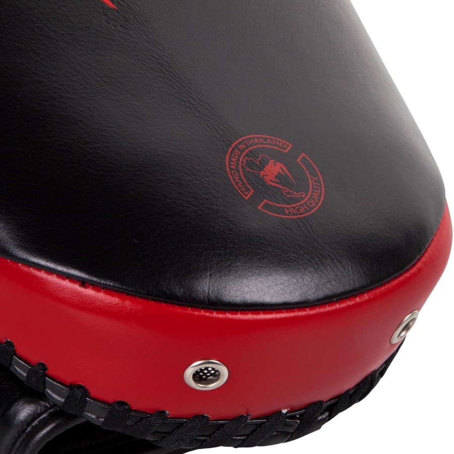 venum kick pads leer - zwartrood